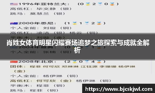 肖姓女体育明星闪耀赛场追梦之旅探索与成就全解析